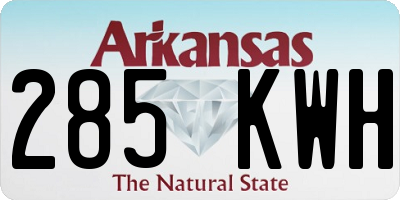 AR license plate 285KWH
