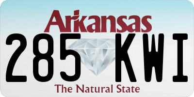 AR license plate 285KWI