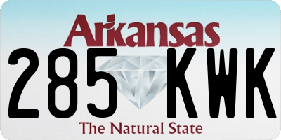 AR license plate 285KWK