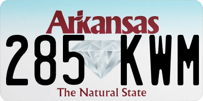 AR license plate 285KWM