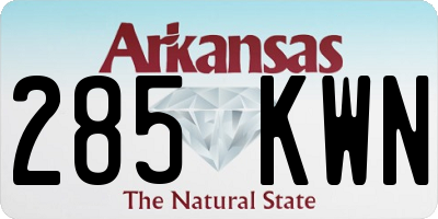 AR license plate 285KWN