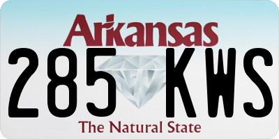 AR license plate 285KWS