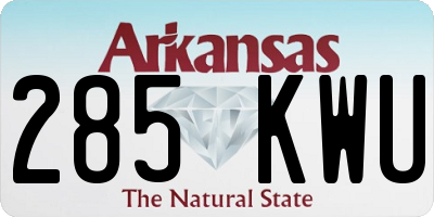 AR license plate 285KWU