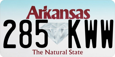 AR license plate 285KWW