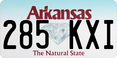 AR license plate 285KXI