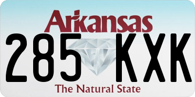 AR license plate 285KXK