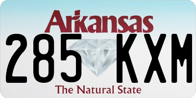 AR license plate 285KXM