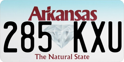 AR license plate 285KXU