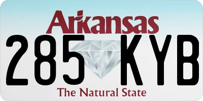 AR license plate 285KYB