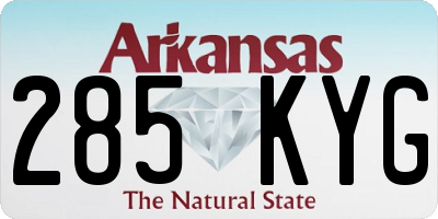 AR license plate 285KYG