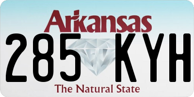 AR license plate 285KYH