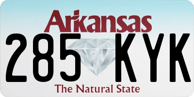 AR license plate 285KYK
