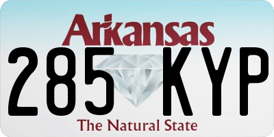 AR license plate 285KYP