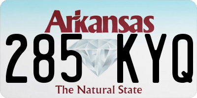 AR license plate 285KYQ