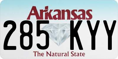 AR license plate 285KYY