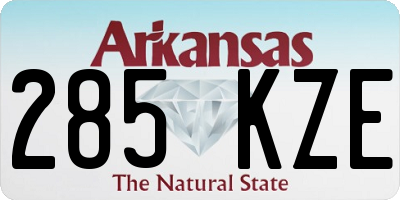 AR license plate 285KZE