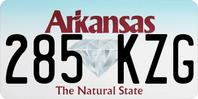 AR license plate 285KZG