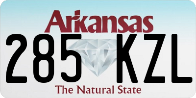 AR license plate 285KZL