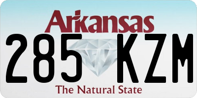 AR license plate 285KZM
