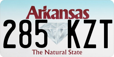 AR license plate 285KZT