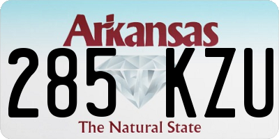 AR license plate 285KZU
