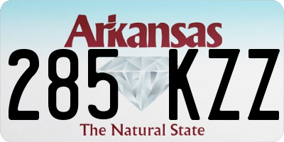 AR license plate 285KZZ