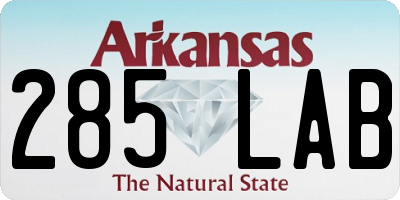 AR license plate 285LAB