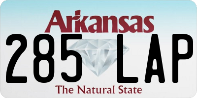 AR license plate 285LAP