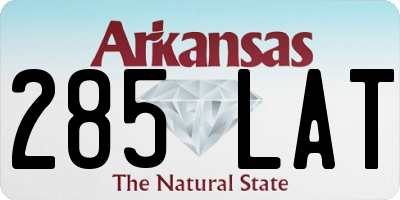 AR license plate 285LAT