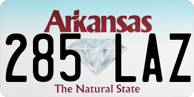 AR license plate 285LAZ
