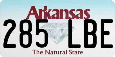 AR license plate 285LBE