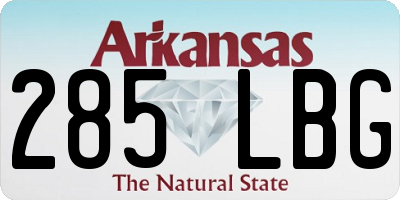 AR license plate 285LBG