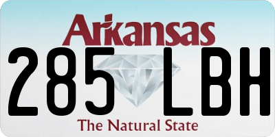 AR license plate 285LBH