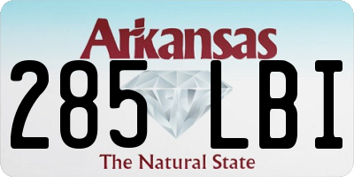 AR license plate 285LBI