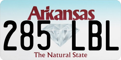 AR license plate 285LBL