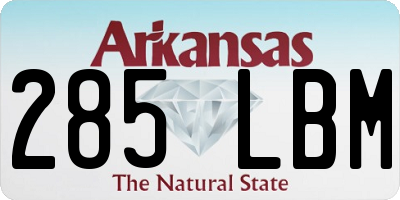 AR license plate 285LBM