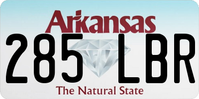 AR license plate 285LBR