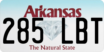 AR license plate 285LBT