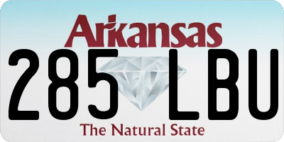 AR license plate 285LBU