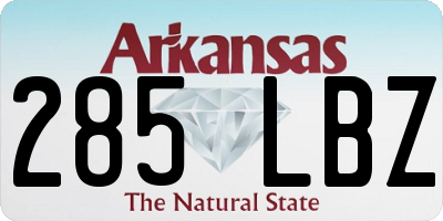 AR license plate 285LBZ