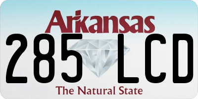 AR license plate 285LCD