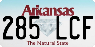AR license plate 285LCF