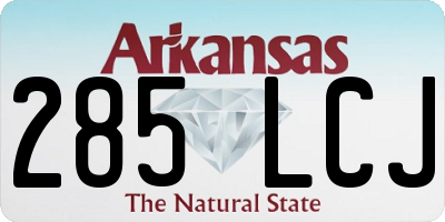 AR license plate 285LCJ