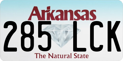 AR license plate 285LCK