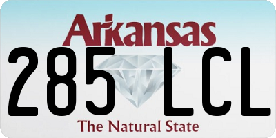 AR license plate 285LCL