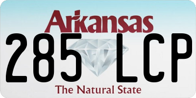 AR license plate 285LCP
