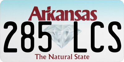 AR license plate 285LCS