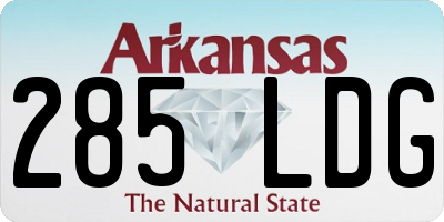 AR license plate 285LDG