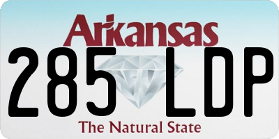 AR license plate 285LDP