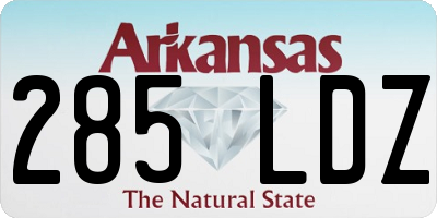 AR license plate 285LDZ
